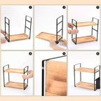 LEMIKKLE 2-Tier Wood Bathroom Counter Organizer - Image 7