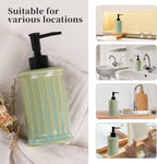 ANTIS'S HOME Soap Dispenser Liquid 11.84OZ | Ceramic Refillable Hand Dish Soap - Image 5