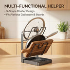 Lispin Kitchen Pot Lid Storage Rack, Pot Lid Holder - Image 8