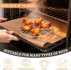 P&P CHEF Round Cooking Rack, Fits Air Fryer/Stockpot/Pressure Cooker/Round Cake - Image 6