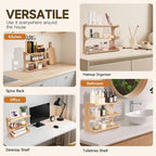 Spice Rack, 3-Tier Bamboo Spice Rack Organizer - Image 7
