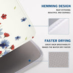 4th of July Floral Dish Drying Mat - Image 4