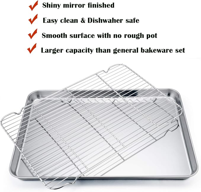 P&P CHEF 19.6 Inch Stainless Steel Baking Sheet - Image 5