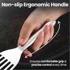 Stainless Steel Fish Spatula Set – 1 Large Fish Turner + 1 Small Metal Spatula - Image 4