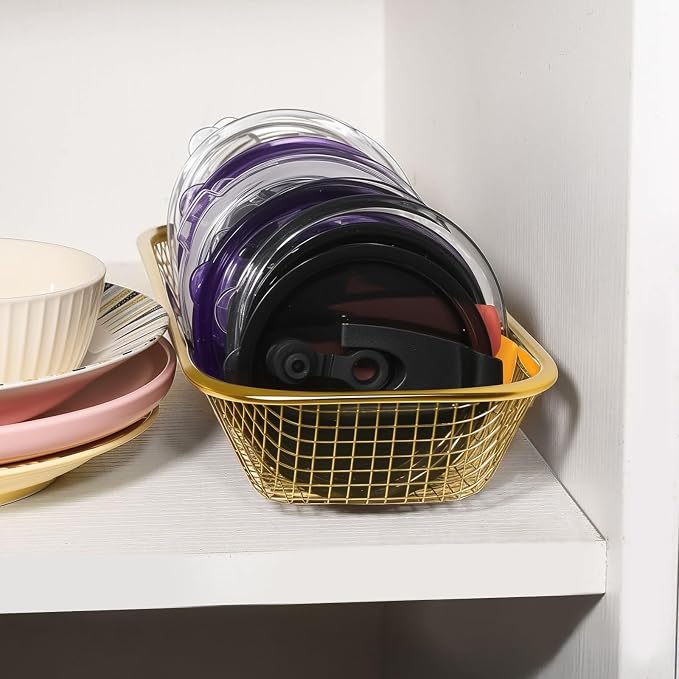 2Pack Stainless Steel Tumbler Cup Lid Organizer Inside Cabinet, Mason Jar Lid - Image 9