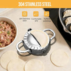 Stainless Steel Dumpling Ravioli Maker Press, 2 Pack Pierogi Mold - Image 4