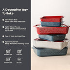 Ceramic Baking Dish Set of 3, Casserole Dishes - Image 5