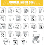 Letter Cookie Cutters Shapes Large 2 Inch - Image 2