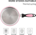 Nonstick Saucepan Set with Lid, Non Stick 1Qt & 2Qt Sauce Pan Set with Glass - Image 3