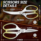 TIJERAS Kitchen Scissors Set Gold - Image 7
