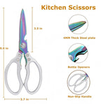 AWinjoy Heavy Duty Sharp Kitchen Scissors, Dishwasher Safe, Cooking Shears - Image 2