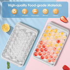 WIBIMEN Ice Cube Tray with Lid and Bin - Image 2