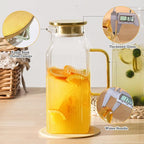 2 Pack 68oz/2 Liter Square Glass Pitcher - Image 3