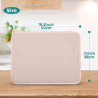 GeeRic Microfiber Dish Drying Mat, Super Absorbent Kitchen Dish Drying Pad - Image 2
