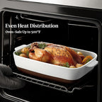 DOWAN Ceramic Casserole Dish for Oven, 9x13 Deep Lasagna Pan, Large Baking Dish - Image 4