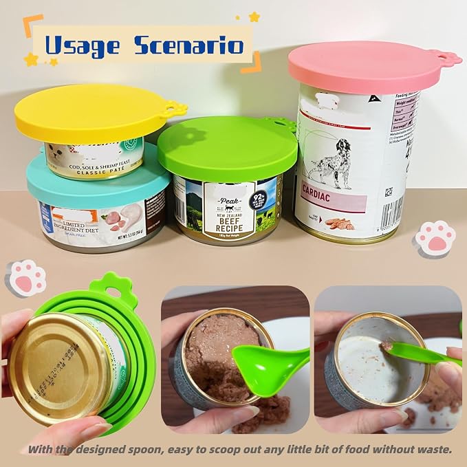 MoPawKT- Pet Food Can Covers, Silicone Can Lids - Image 6