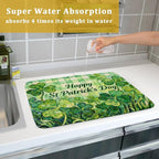 St Patrick's Day Shamrock Dish Drying Mat - Image 7