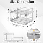 ZOINLIY Pull Out Cabinet Organizer, Versatile Slide Out Kitchen Organizers and - Image 3