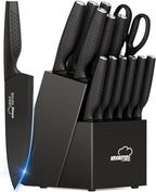 Knife Set, 15 Pieces Kitchen Knife Set by Amorston