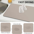 WISELIFE Dish Drying Mat Super Absorbent Drying Mat Large Dish Drying Mats - Image 4