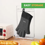 GEEKHOM BBQ Gloves Heat Resistant Oven Mitts - Image 7