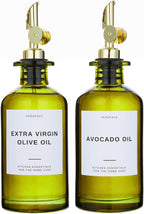 Verspace UV-Protected Green Glass Olive Oil Dispenser Bottles by Verspace