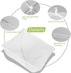 4 Pack Large Mesh Food Covers 17" x 17", Tall White Nylon Food Tents, - Image 3