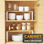 SpaceAid Cabinet Shelf Organizers 2 Pack, Kitchen Counter Rack Shelves Riser - Image 3