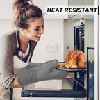 BPA-Free Soft Silicone 4 Piece Oven Mitts & Pot Holders Set - Image 4
