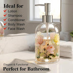 17oz Glass Soap Dispenser with Plastic Pump, 2 Pack Refillable Kitchen Soap - Image 7