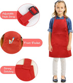 SINLAND Kids Apron with Pocket 2 Pack Children Chef Apron - Image 2