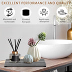 2PCS Water Absorbing Stone Tray, Quick Drying Diatomite Stone Sink Tray - Image 4