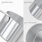 U-Taste Measuring Cups and Spoons: Food Grade 18/8 Stainless Steel Metal - Image 5
