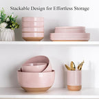 AmorArc Ceramic Mixing Bowls|Nesting Bowls Set of 3 - Image 8
