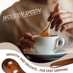 6 PCS Wooden Spoons for Honey, 6.7 inch Small Wooden Spoons - Image 4