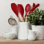 Kitchen Utensils Set, Silicone Cooking Utensils Set, Non-Stick Silicone Spatula - Image 6