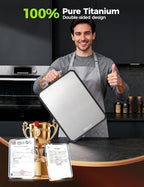 Titanium Cutting Board for Kitchen, Double Sided Non Toxic Titanium Cutting - Image 7
