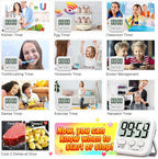 Antonki 2 Pack Digital Timer for Kids, Magnetic Countdown Kitchen Timers for - Image 7