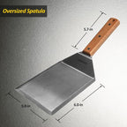 Extra Wide Spatula, Large Metal Spatula - Image 2