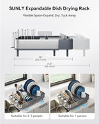 SUNLY Expandable Dish Drying Rack, Versatile Brackets - Image 6