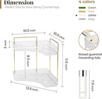 Aveniee Corner Bathroom Counter Organizer, Bathroom Countertop Shelf Makeup - Image 5