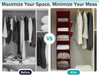 YOUDENOVA Hanging Closet Organizer and Storage, 6-Shelf Closet Hanging Storage - Image 6