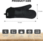 Extra Long Silicone Oven Mitts - Image 2