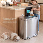 Home Zone Living 16 Gallon Kitchen Trash Can - Image 4