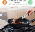 HOTEC Premium Stainless Steel Locking Kitchen Tongs - Image 2