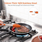 600ºF Heat Resistant Kitchen Tongs: U-Taste 9+12 inch Silicone Cooking Tong Set - Image 5