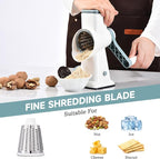 Rotary Cheese Grater with Handle Kitchen Shredder Slicer Grater Slicer Ice - Image 5
