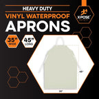 Xpose Safety Heavy Duty Vinyl Waterproof Aprons, Industrial and Commercial Use - Image 3