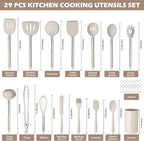 HaWare 29 PCS Silicone Cooking Utensils Set, Heat Resistant Kitchen Utensils Set - Image 2