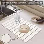 Large Stone Dish Drying Mats for Kitchen Counter, Eco-Friendly Absorbent - Image 5